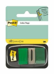 3M Semn de carte, plastic, 50 de coli, 25x43 mm, 3M POSTIT, verde, 50 de coli
