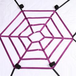 SESSO Set catuse Spider Web Bed Strap Mov/Negru