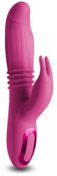 SESSO Vibrator Inflatable Thrusting Rabbit Magenta Vibrator