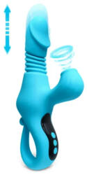 SESSO Vibrator Stretch and Suck Heating Albastru Vibrator