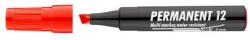 ICO Marker permanent, 1-4 mm, vârf teșit, ICO "Permanent 12", roșu
