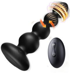 SESSO Stimulator prostata Beads Vibe Negru Vibrator