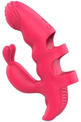 SESSO Vibrator Finger with Rabbit Ears Rosu Vibrator
