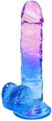SESSO Dildo Silicone Crystal 18cm Mov/Albastru Dildo