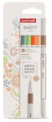 uni Set de căptușeli, 0, 4 mm, UNI "Emott Natural", 5 culori diferite, 5 buc