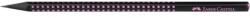 Faber-Castell Creion grafic, B, triunghiular, FABER-CASTELL, "Sparkle Midnight", negru/roz