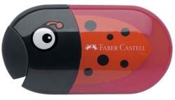 Faber-Castell Răzătoare și radieră, 2 găuri, cu recipient, FABER-CASTELL, motiv: buburuză