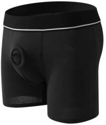 SESSO Boxeri strap on Harness O Ring Front Negru