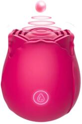 SESSO Vibrator Rose Clitoral with Tapping Rosu Vibrator