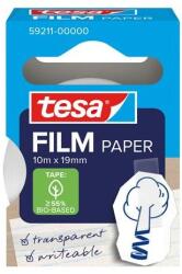 tesa Bandă adezivă, inscriptibilă, hârtie, 19 mm x 10 m, TESA "Tesafilm", transparentă, 10m