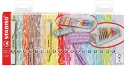 STABILO Evidențiator, set, 1-4 mm, STABILO "Swing Cool", set de birou 18 piese, 18 buc