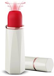 SESSO Mini vibrator Lipstick Sucking Alb/Rosu Vibrator