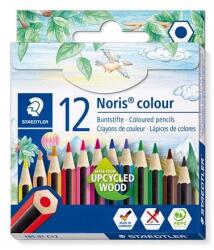 STAEDTLER Creioane colorate, set, hexagonale, scurte, STAEDTLER "Noris Colour 185", 12 culori diferite, 12 buc