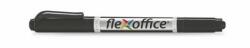 FlexOffice Marker permanent, 0, 4/1, 0 mm, conic, față-verso, FLEXOFFICE "PM01", negru