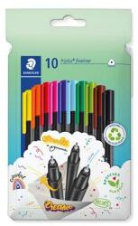 STAEDTLER Set de linii, 0, 3 mm, STAEDTLER "Triplus 334", 10 culori diferite, 10 buc - tonerdepot - 41,24 RON
