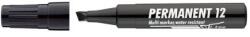ICO Marker permanent, 1-4 mm, vârf teșit, ICO "Permanent 12", negru