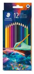 STAEDTLER Creioane colorate, set, hexagonale, STAEDTLER "175 C", Multiverse 1, 12 culori diferite, 12 buc