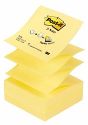 Post-it Blocnotes autoadeziv, "Z", 76x76 mm, 100 coli, 3M POSTIT, galben, 100 coli