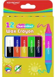 Keyroad Creioane colorate KEYROAD Duo, 6 buc/12 culori