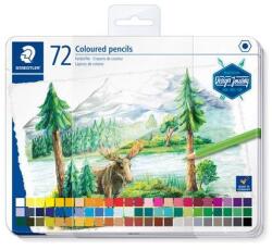 STAEDTLER Creioane colorate, set, hexagonale, cutie metalică, STAEDTLER "146 C", 72 de culori diferite, 72 buc