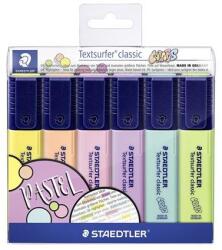 STAEDTLER Evidențiator, set, 1-5 mm, STAEDTLER, „Textsurfer Classic Pastel 364 C, 6 culori diferite, 6 buc