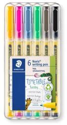 STAEDTLER Liner, set, 0, 6 mm, STAEDTLER "Noris® 307", 6 culori diferite, 6 buc