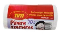 TUTI Saci de gunoi, 10 l, 40 buc, 34x44 cm, 9 , TUTI, albi, 40 buc