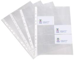 Viquel Suport pentru cărți de vizită în euro, A4, 100 microni, transparent, pentru 20 de cărți de vizită, VIQUEL, 10 buc
