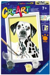 Ravensburger - CreArt pictura pe numere pentru copii caine dalmatian - RVSPBN23716 (RVSPBN23716)