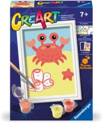 Ravensburger - CreArt pictura pe numere pentru copii crab prietenos - RVSPBN23881 (RVSPBN23881)