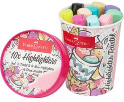 Faber-Castell Evidențiator, 1-5 mm, FABER-CASTELL "Textliner 46", 10 culori pastelate diferite, 10 buc