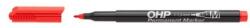 ICO Marker permanent, OHP, 1-1, 5 mm, M, ICO, roșu