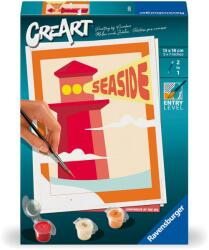 Ravensburger - CreArt pictura pe numere pentru copii far pe plaja - RVSPBN23899 (RVSPBN23899)