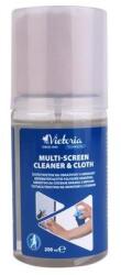 Victoria Lichid de curățare pentru monitoare, cu lavetă din microfibră, 200 ml, VICTORIA TECHNOLOGY