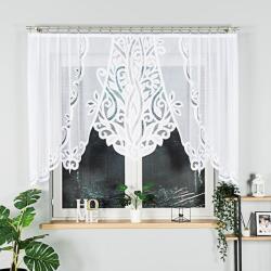Markizeta POLA Marquise függöny, 275x130 cm, levéldísz, fehér (019368/FBL/001/275130/1)