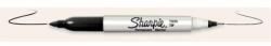 Sharpie Marker permanent, vârf conic, 2 capete, SHARPIE „Twin Tip, negru