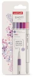 uni Set de ace de protecție, 0, 4 mm, UNI "Emott Floral", 5 culori diferite, 5 buc