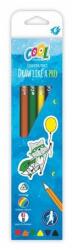 Victoria Creioane colorate, set, triunghiulare, COOL BY VICTORIA, 6 culori diferite, 6 buc