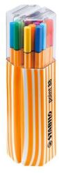STABILO Liner, set, 0, 4 mm, STABILO "Point 88 Twin Pack", 20 de culori diferite, 20 buc