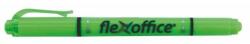 FlexOffice Evidențiator, 1.0/4.0 mm, față-verso, FLEXOFFICE "HL01", verde, 12 buc