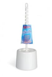 Spontex Perie de toaletă cu suport, plastic, albă