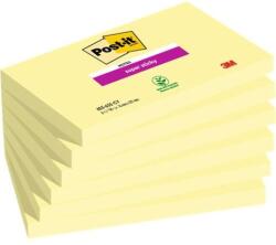3M POSTIT Blocnotes autoadeziv, 76x127 mm, 6x90 coli, 3M POSTIT "Super Sticky", galben, 540 coli