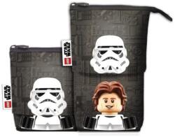 LEGO Stationery Penar cu fermoar, tip pop-up, LEGO „Star Wars Stormtrooper/Han Solo, negru, cu model Penar