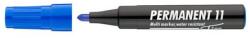 ICO Marker permanent, 1-3 mm, vârf conic, ICO "Permanent 11", albastru