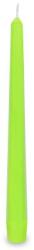 Wimex Lumânare conică galben-verde Ø23 x 245 mm 8h. [10 buc]