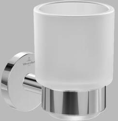 Villeroy & Boch Pahar de sticla, cu suport metalic, crom lucios, Villeroy & Boch Elements Tender TVA15101800061 TVA15101800061 (TVA15101800061)