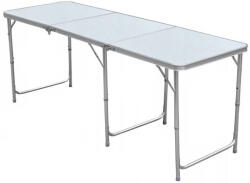 Brius Masa pliabila metalica pentru gradina sau picnic, blat MDF, inaltime reglabila, 180x60cm (OXE-8242)