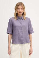 Benetton cămașă de femei de in PPYH-KDD0CL_94X (5BML5QB75)