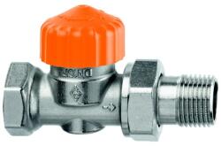 Imi Heimeier ECLIPSE termosztatikus szelep sárgarézből, egyenes, nikkelezett 3/4" 3462-03.000 (3462-03.000)