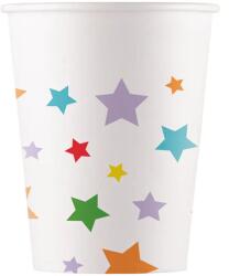Procos Csillagos papírpohár 8db-os szett 200ml (96506)